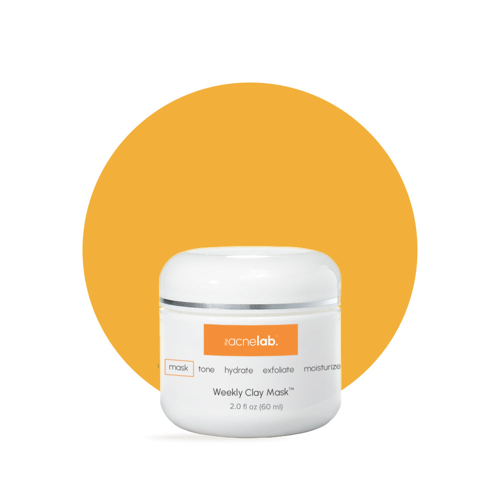 weekly clay mask for acne